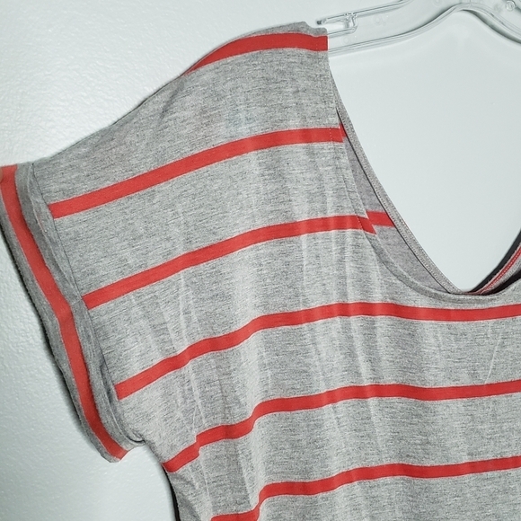 Anthro Pure + Good tail stripe hi/lo hem tee S - Picture 4 of 9